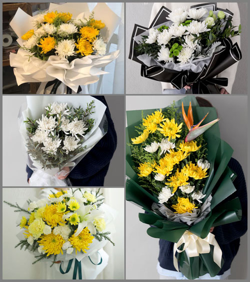 广东揭阳市普宁市南溪镇典詹村白事花束代送